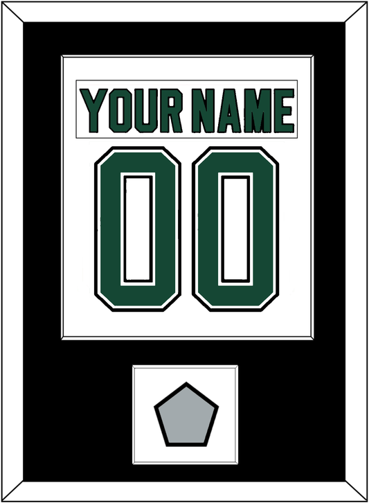 Dallas Nameplate & Number (Back) Combined With Stanley Cup Finals Patch - Home White (1994-1999) - Essential Tier 2