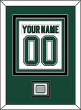 Dallas Nameplate & Number (Back) Combined With Stanley Cup Finals Patch - Home White (1994-1999) - Triple Mat 2