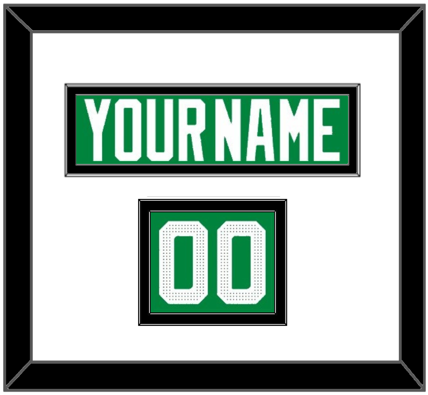 Dallas Nameplate & Number (Shoulder) - Home Green - Signature Tier 1