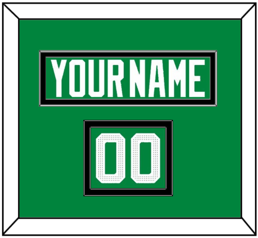 Dallas Nameplate & Number (Shoulder) - Home Green - Signature Tier 2