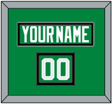 Dallas Nameplate & Number (Shoulder) - Home Green - Double Mat 2