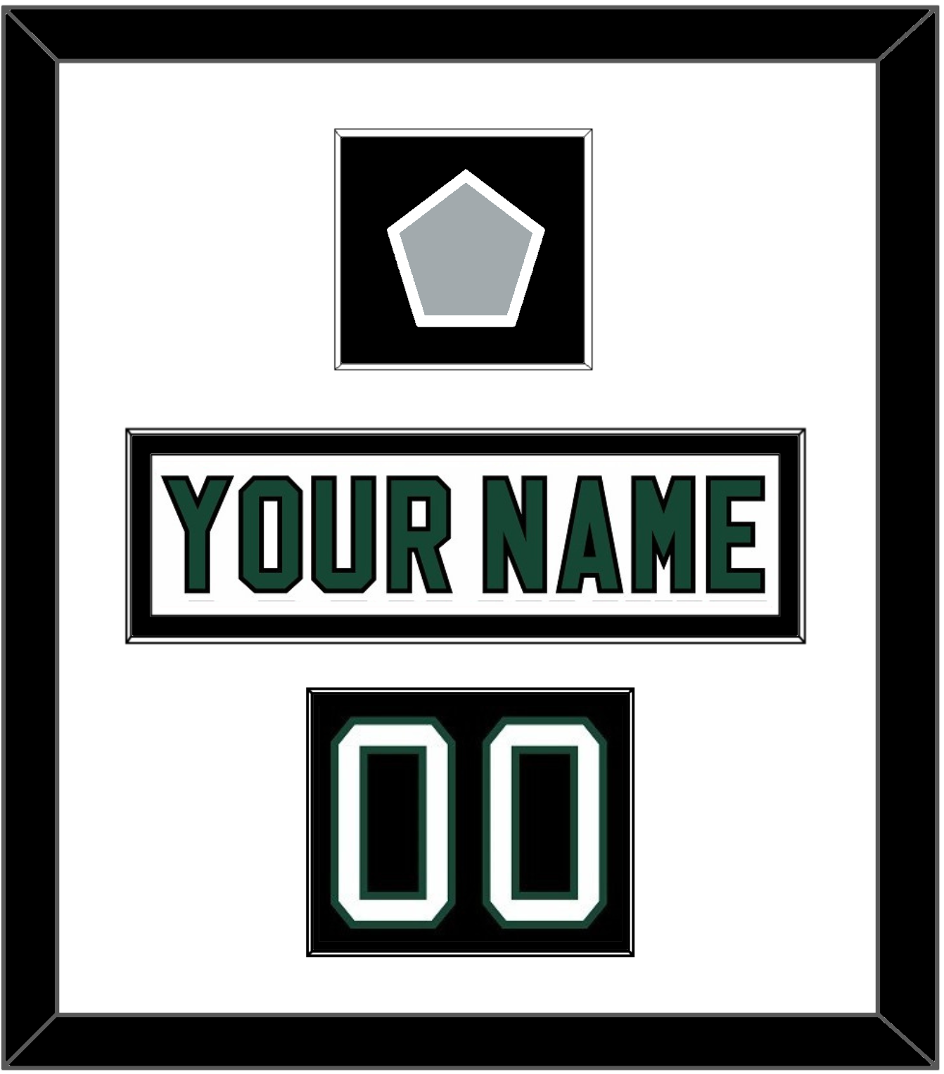 Dallas Nameplate, Number (Shoulder) & Stanley Cup Finals Patch - Home White (1994-1999) - Essential Tier 1