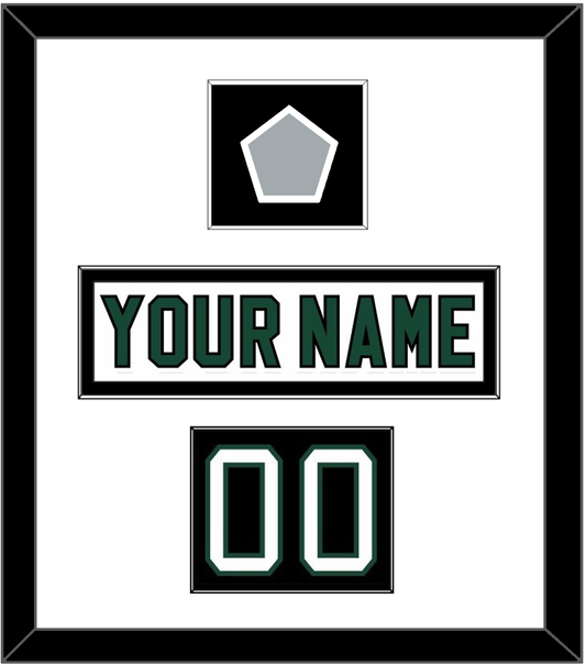 Dallas Nameplate, Number (Shoulder) & Stanley Cup Champions Patch - Home White (1994-1999) - Essential Tier 1