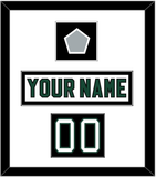 Dallas Nameplate, Number (Shoulder) & Stanley Cup Champions Patch - Home White (1994-1999) - Single Mat 1