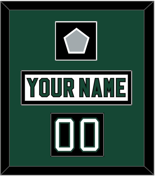 Dallas Nameplate, Number (Shoulder) & Stanley Cup Champions Patch - Home White (1994-1999) - Essential Tier 2