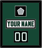 Dallas Nameplate, Number (Shoulder) & Stanley Cup Finals Patch - Home White (1994-1999) - Single Mat 2