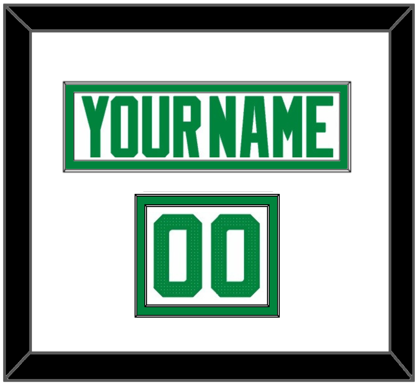 Dallas Nameplate & Number (Shoulder) - Road White - Signature Tier 1