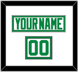 Dallas Nameplate & Number (Shoulder) - Road White - Double Mat 1