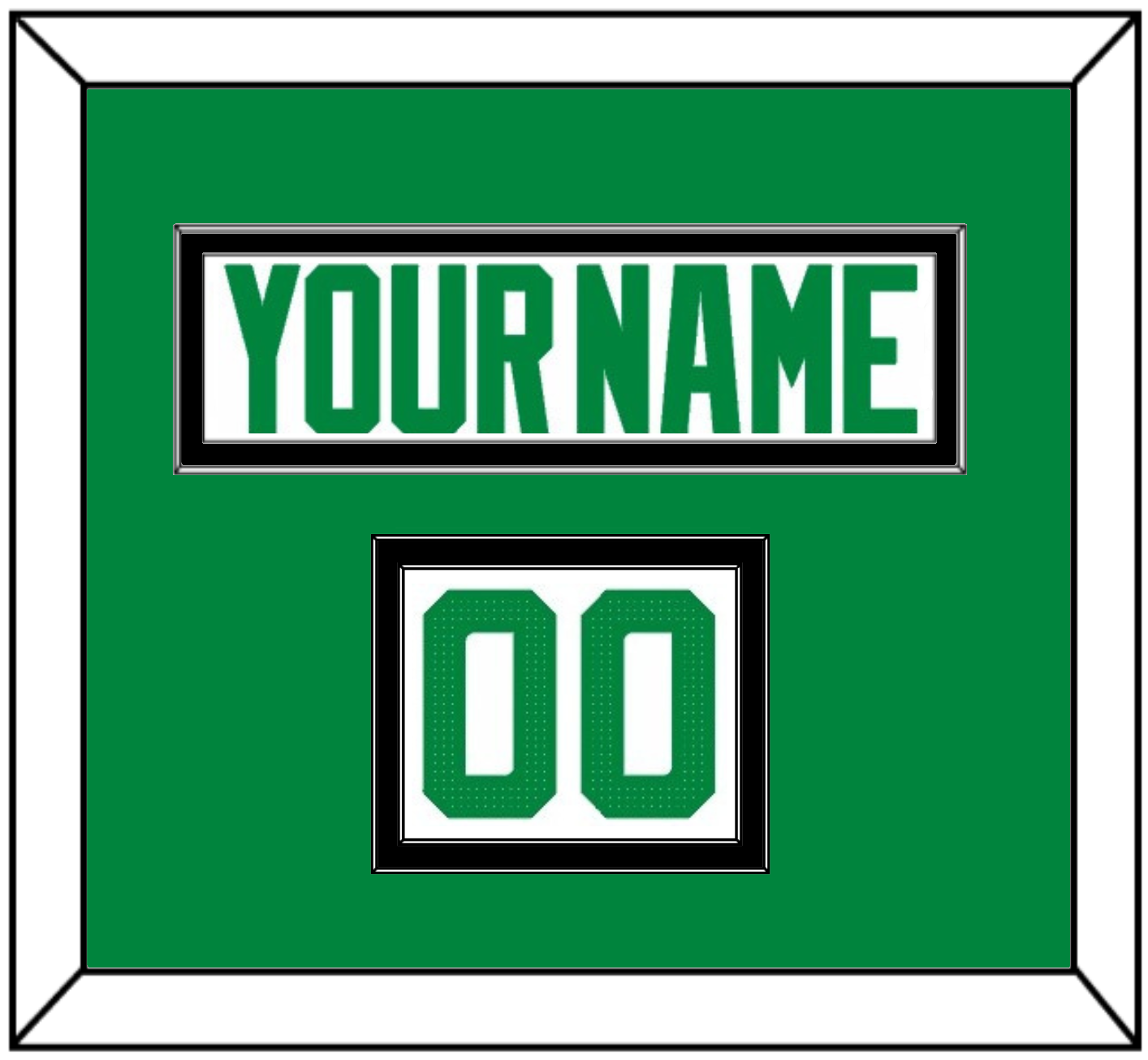 Dallas Nameplate & Number (Shoulder) - Road White - Signature Tier 2