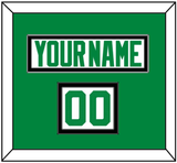 Dallas Nameplate & Number (Shoulder) - Road White - Double Mat 2