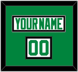 Dallas Nameplate & Number (Shoulder) - Road White - Double Mat 2