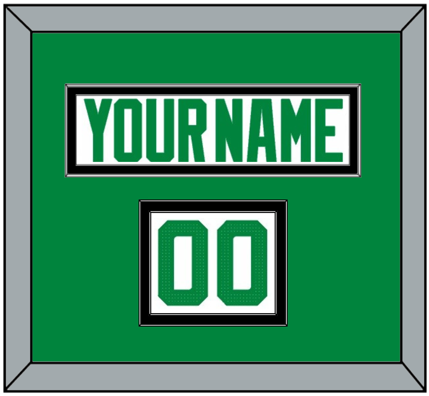 Dallas Nameplate & Number (Shoulder) - Road White - Signature Tier 2