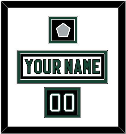 Dallas Nameplate, Number (Shoulder) & Stanley Cup Finals Patch - Home White (1994-1999) - Signature Tier 1