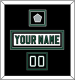 Dallas Nameplate, Number (Shoulder) & Stanley Cup Finals Patch - Home White (1994-1999) - Double Mat 3