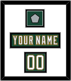 Dallas Nameplate, Number (Shoulder) & Stanley Cup Champions Patch - Alternate Green (1997-1999) - Double Mat 1