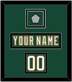 Dallas Nameplate, Number (Shoulder) & Stanley Cup Champions Patch - Alternate Green (1997-1999) - Double Mat 3