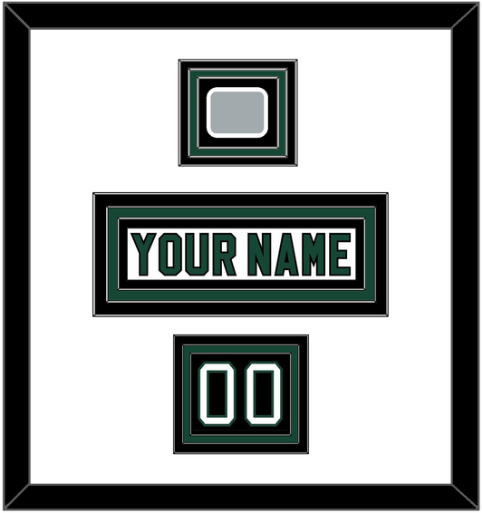 Dallas Nameplate, Number (Shoulder) & Stanley Cup Champions Patch - Home White (1994-1999) - Premier Tier 1