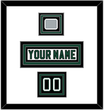 Dallas Nameplate, Number (Shoulder) & Stanley Cup Champions Patch - Home White (1994-1999) - Triple Mat 1