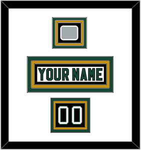 Dallas Nameplate, Number (Shoulder) & Stanley Cup Finals Patch - Home White (1994-1999) - Triple Mat 2