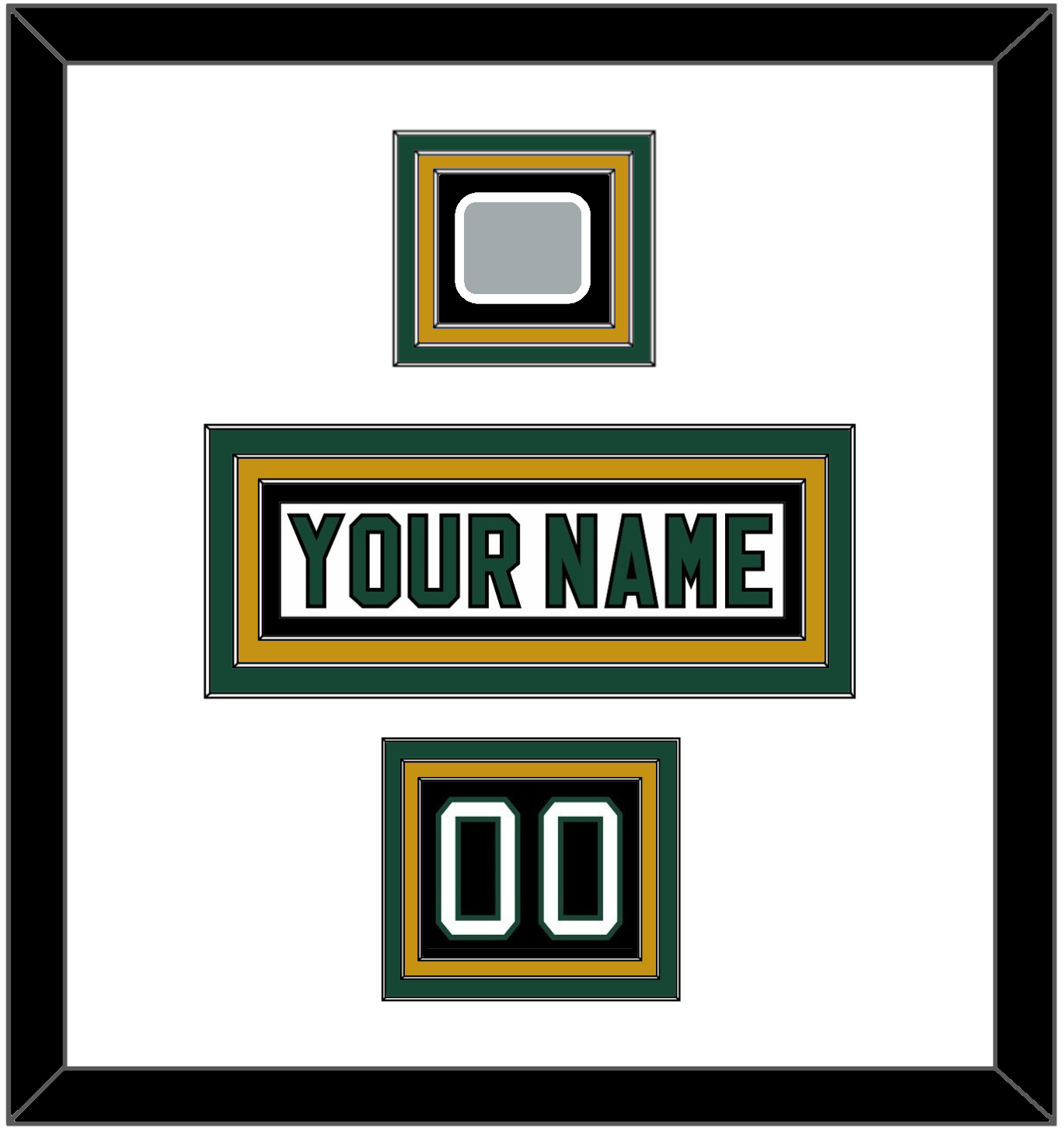 Dallas Nameplate, Number (Shoulder) & Stanley Cup Champions Patch - Home White (1994-1999) - Premier Tier 2