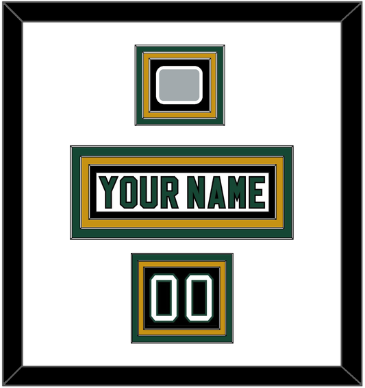 Dallas Nameplate, Number (Shoulder) & Stanley Cup Champions Patch - Home White (1994-1999) - Premier Tier 2
