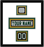 Dallas Nameplate, Number (Shoulder) & Stanley Cup Champions Patch - Home White (1994-1999) - Triple Mat 2