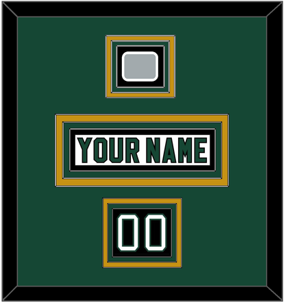 Dallas Nameplate, Number (Shoulder) & Stanley Cup Champions Patch - Home White (1994-1999) - Premier Tier 3