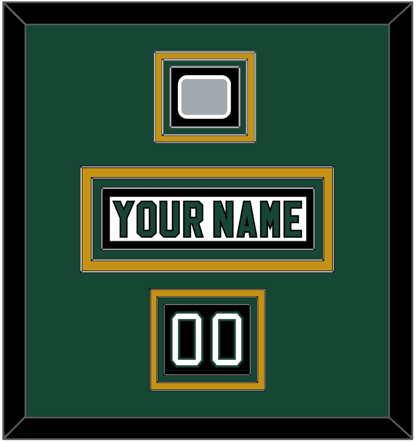 Dallas Nameplate, Number (Shoulder) & Stanley Cup Finals Patch - Home White (1994-1999) - Premier Tier 3