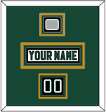 Dallas Nameplate, Number (Shoulder) & Stanley Cup Champions Patch - Home White (1994-1999) - Triple Mat 3