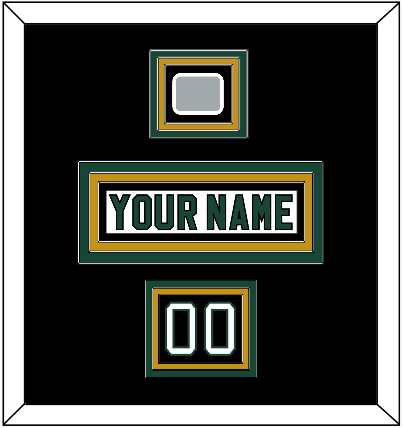 Dallas Nameplate, Number (Shoulder) & Stanley Cup Champions Patch - Home White (1994-1999) - Premier Tier 4