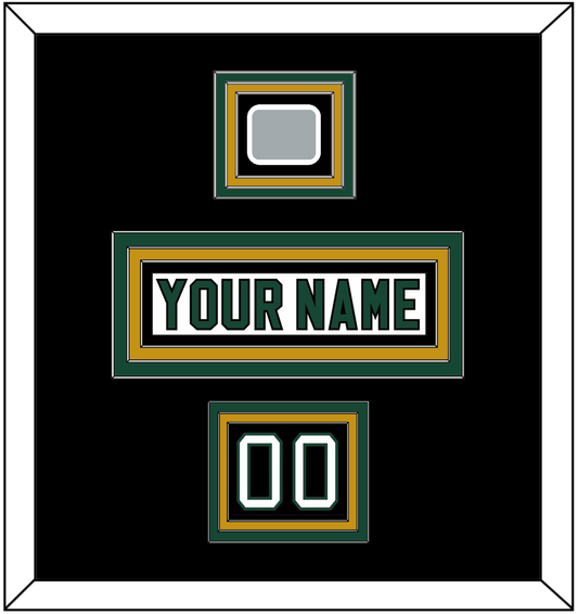 Dallas Nameplate, Number (Shoulder) & Stanley Cup Champions Patch - Home White (1994-1999) - Premier Tier 4