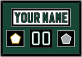 Dallas Nameplate & Number (Shoulder) With Stanley Cup Champions & Team Logo Patches - Home White (1994-1999) - Single Mat 2