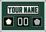 Dallas Nameplate & Number (Shoulder) With Stanley Cup Champions & Team Logo Patches - Home White (1994-1999) - Single Mat 2