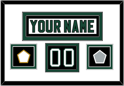 Dallas Nameplate & Number (Shoulder) With Stanley Cup Finals & Team Logo Patches - Home White (1994-1999) - Signature Tier 1