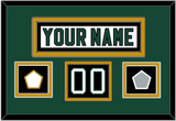 Dallas Nameplate & Number (Shoulder) With Stanley Cup Champions & Team Logo Patches - Home White (1994-1999) - Double Mat 2