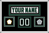 Dallas Nameplate & Number (Shoulder) With Stanley Cup Champions & Team Logo Patches - Home White (1994-1999) - Double Mat 3