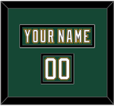 Dallas Nameplate & Number (Shoulder) - Alternate Green (1997-1999) - Double Mat 3