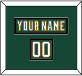 Dallas Nameplate & Number (Shoulder) - Alternate Green (1997-1999) - Double Mat 3