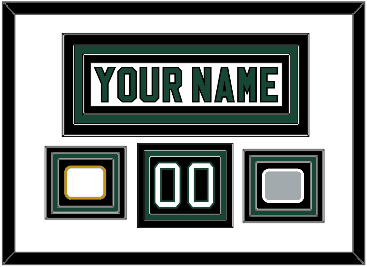 Dallas Nameplate & Number (Shoulder) With Stanley Cup Champions & Team Logo Patches - Home White (1994-1999) - Premier Tier 1