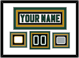 Dallas Nameplate & Number (Shoulder) With Stanley Cup Finals & Team Logo Patches - Home White (1994-1999) - Triple Mat 2