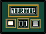 Dallas Nameplate & Number (Shoulder) With Stanley Cup Finals & Team Logo Patches - Home White (1994-1999) - Triple Mat 3