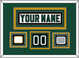 Dallas Nameplate & Number (Shoulder) With Stanley Cup Champions & Team Logo Patches - Home White (1994-1999) - Triple Mat 3