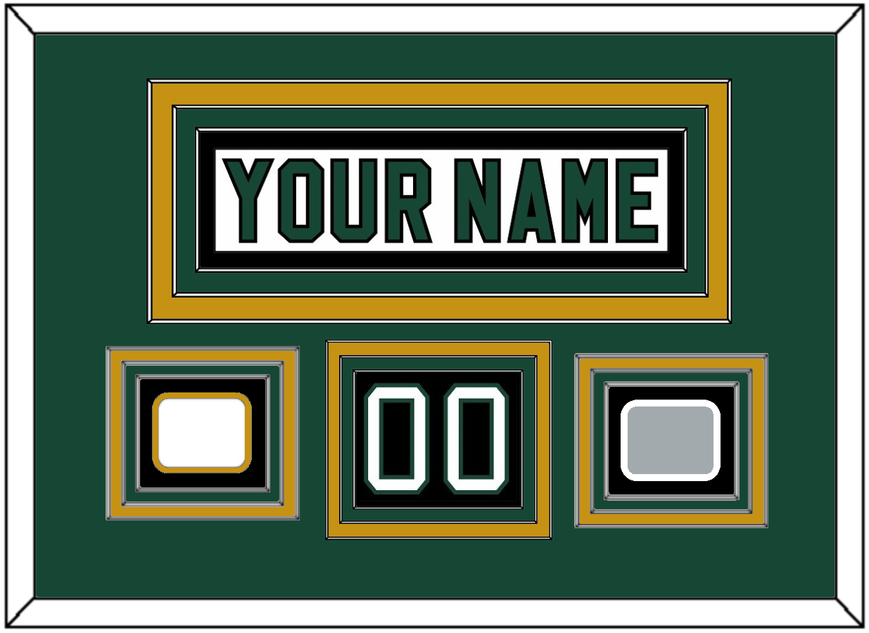 Dallas Nameplate & Number (Shoulder) With Stanley Cup Finals & Team Logo Patches - Home White (1994-1999) - Premier Tier 3