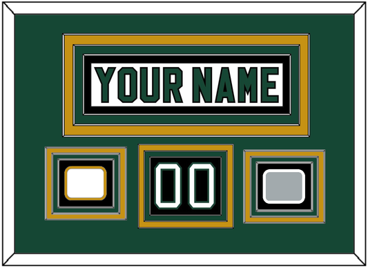 Dallas Nameplate & Number (Shoulder) With Stanley Cup Finals & Team Logo Patches - Home White (1994-1999) - Premier Tier 3