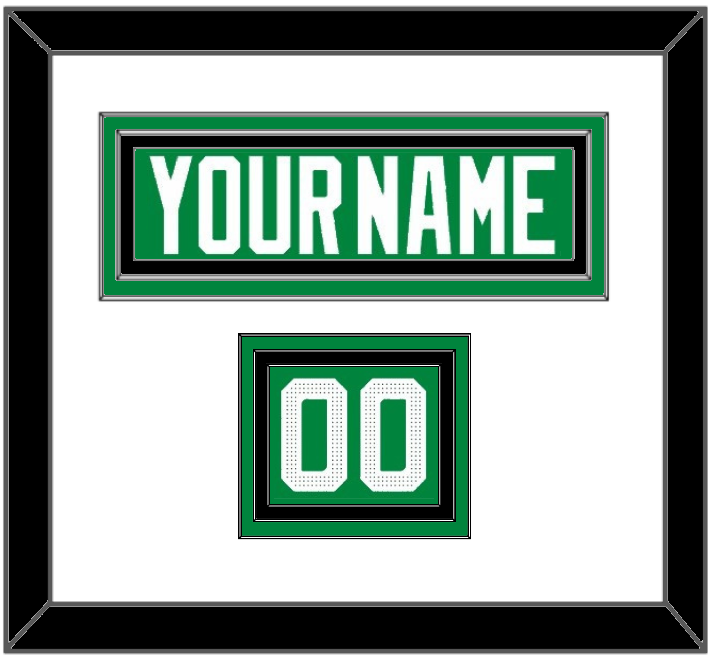 Dallas Nameplate & Number (Shoulder) - Home Green - Premier Tier 1