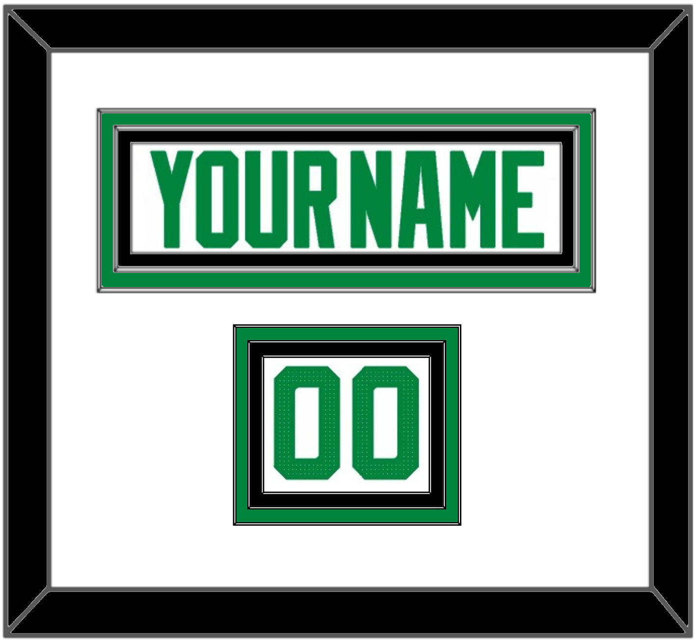 Dallas Nameplate & Number (Shoulder) - Road White - Premier Tier 1