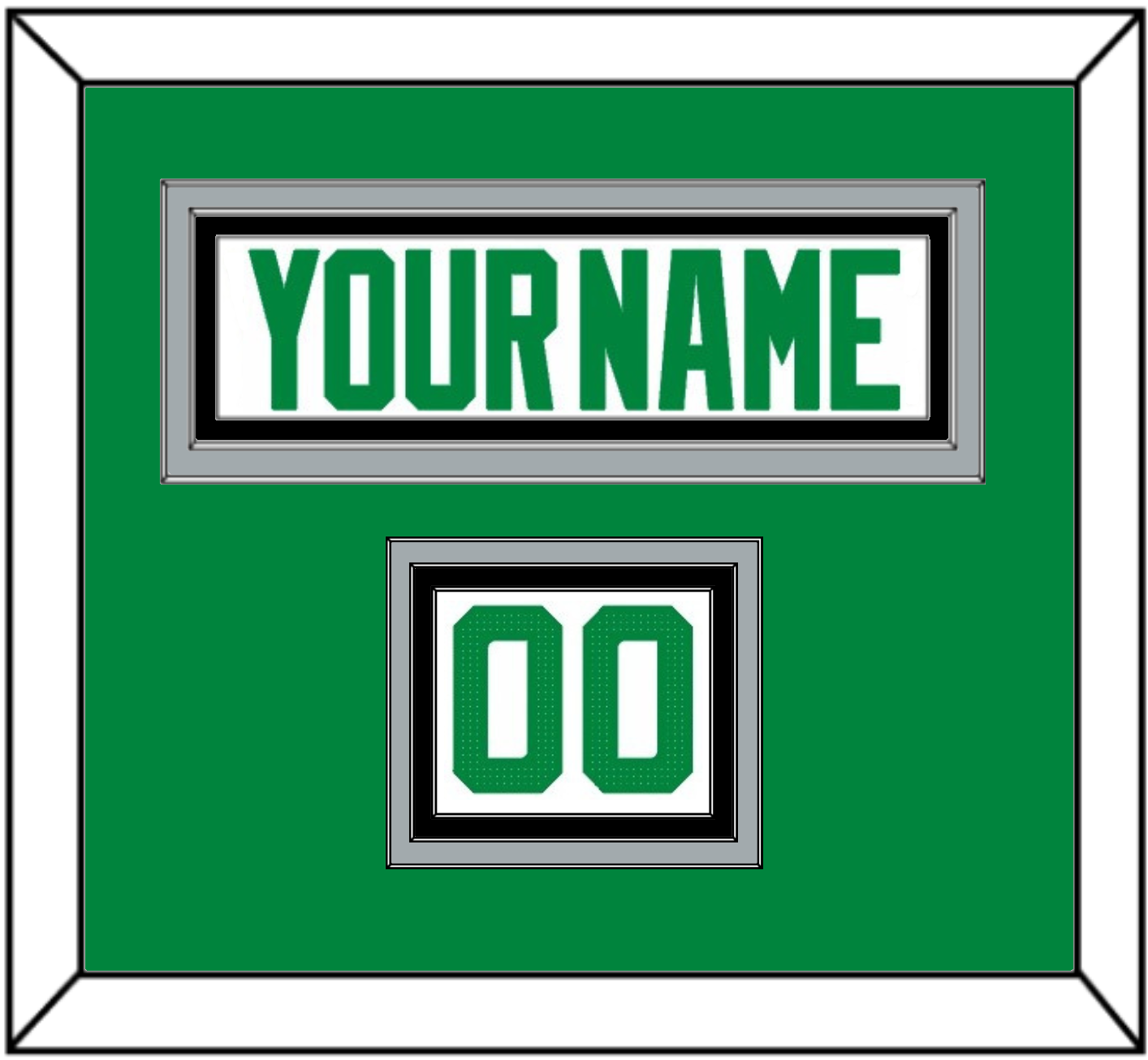Dallas Nameplate & Number (Shoulder) - Road White - Premier Tier 2