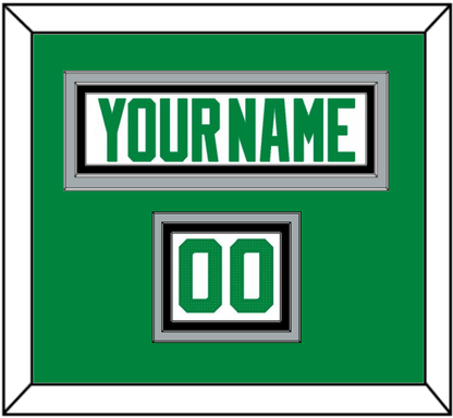 Dallas Nameplate & Number (Shoulder) - Road White - Premier Tier 2