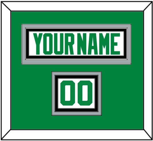 Dallas Nameplate & Number (Shoulder) - Road White - Premier Tier 2