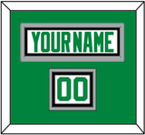 Dallas Nameplate & Number (Shoulder) - Road White - Triple Mat 2